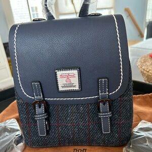 Brand new with tag Harris Tweed small back pack